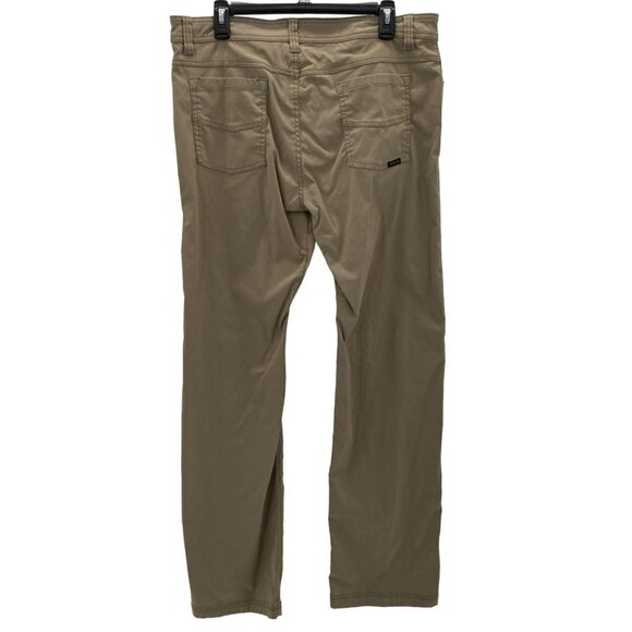 Prana Slim Fit Tan Pants Men's Size 36 - Picture 2 of 10
